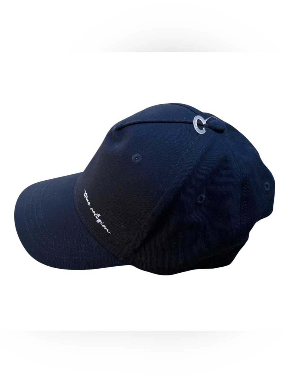 True Religion Men’s Navy Blue Baseball Cap with Strapback